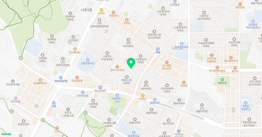아이세상유치원 위치 지도