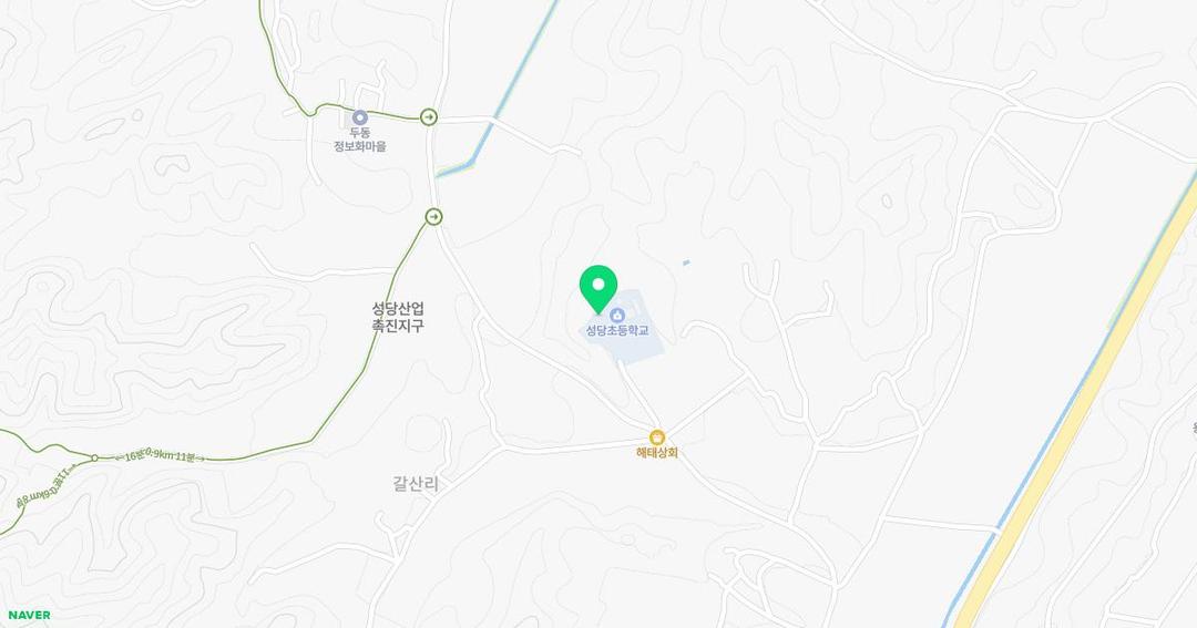 성당초등학교병설유치원 위치 지도