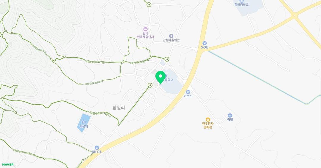 함라초등학교병설유치원 위치 지도