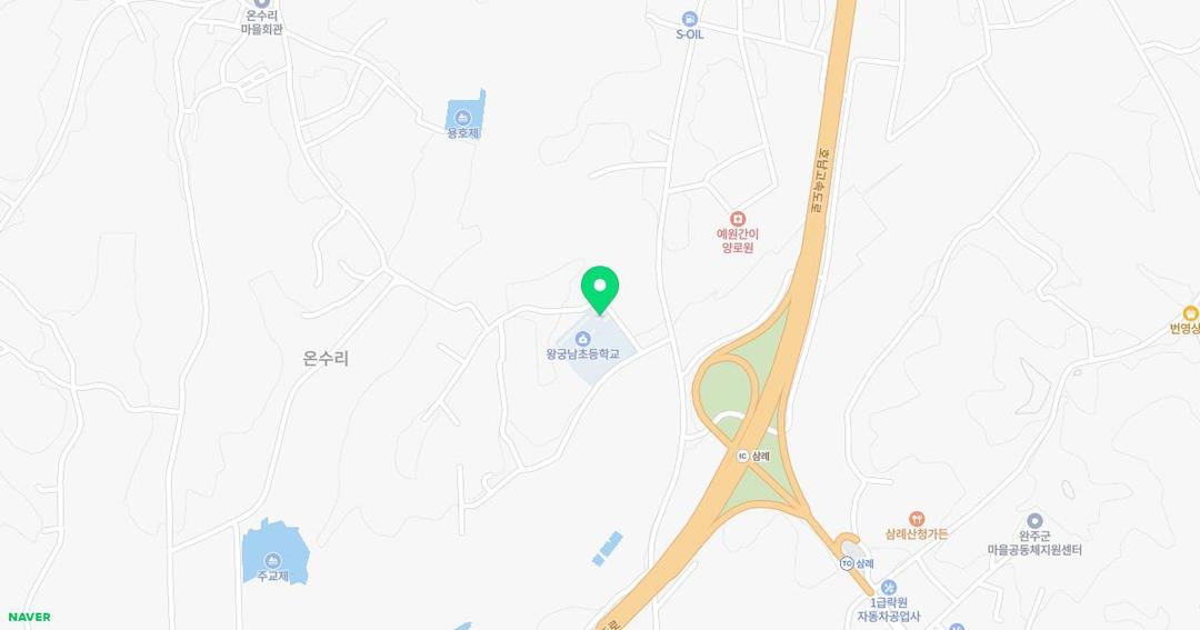 왕궁남초등학교병설유치원 위치 지도