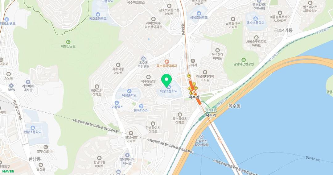 서울옥정초등학교병설유치원 위치 지도