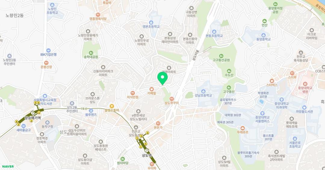 행복한숲유치원 위치 지도