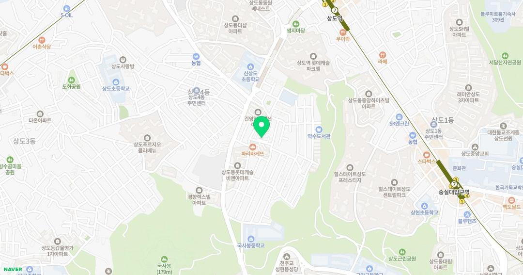 상아유치원 위치 지도