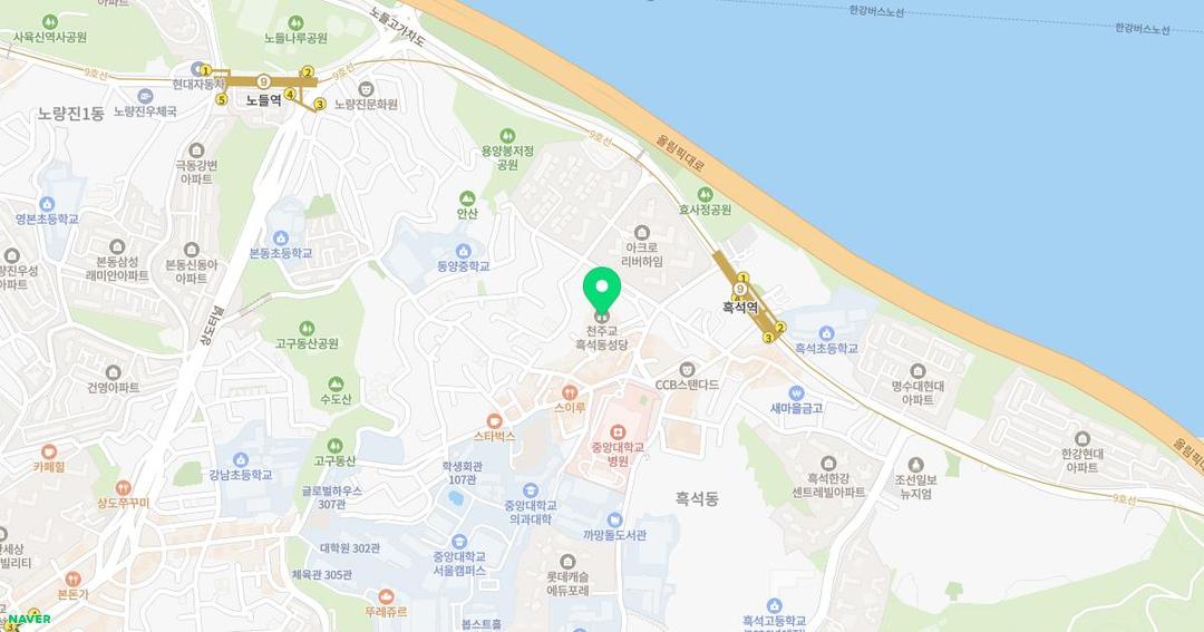 명수유치원 위치 지도