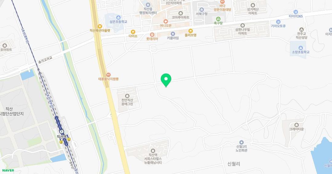 동화유치원 위치 지도