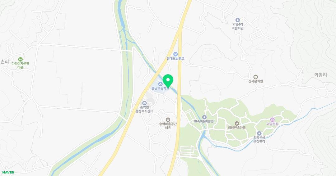 송남초등학교병설유치원 위치 지도