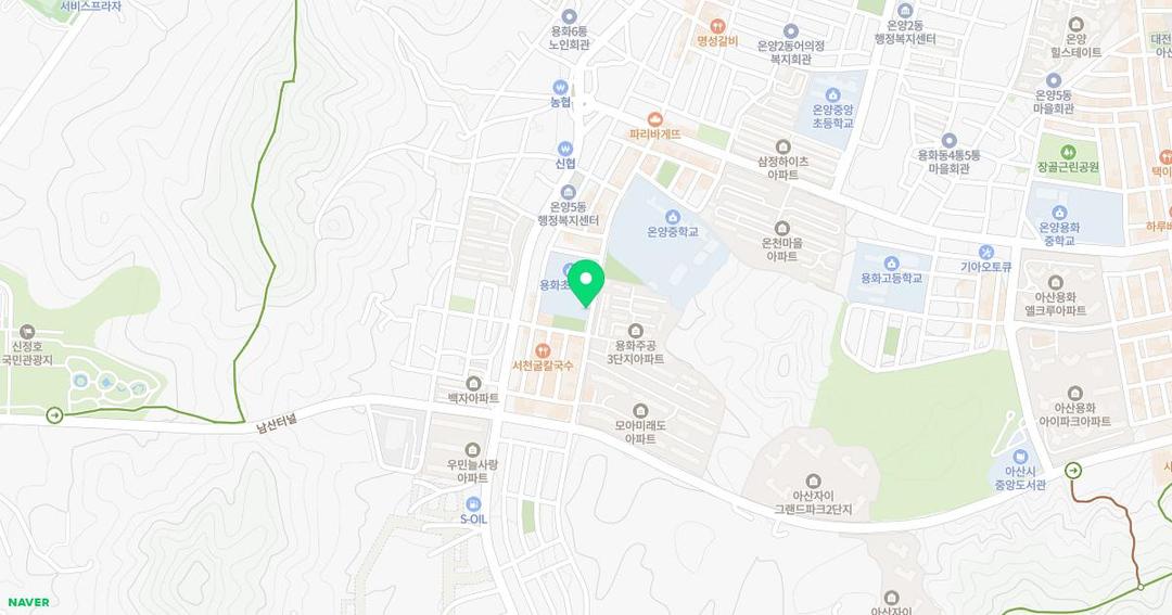 용화초등학교병설유치원 위치 지도
