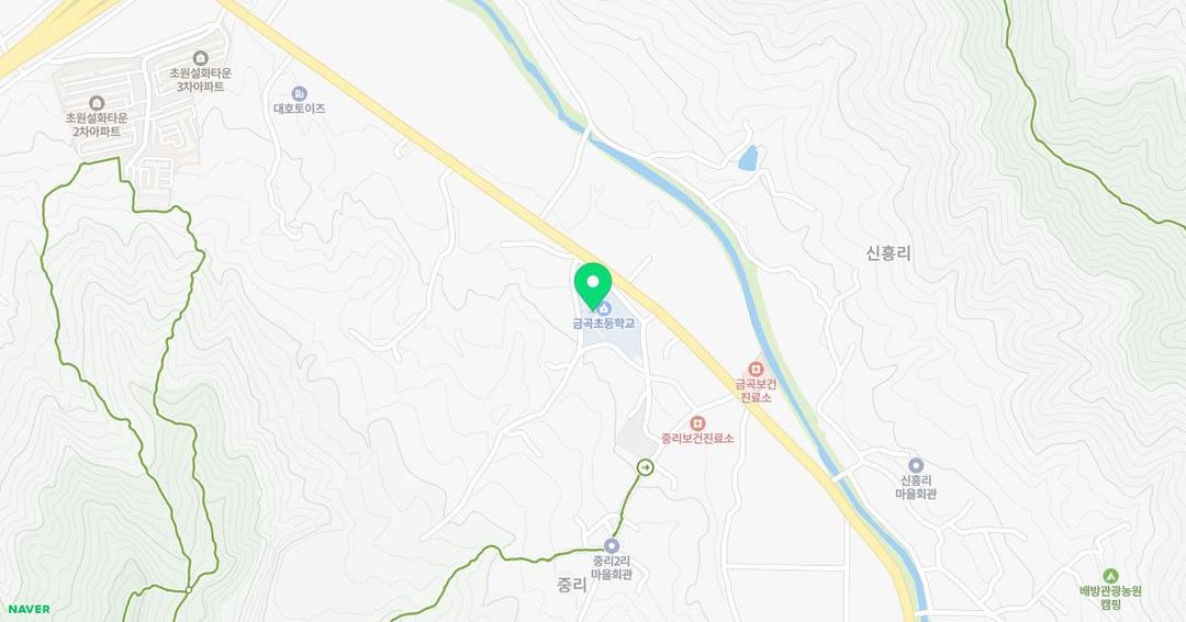 금곡초등학교병설유치원 위치 지도