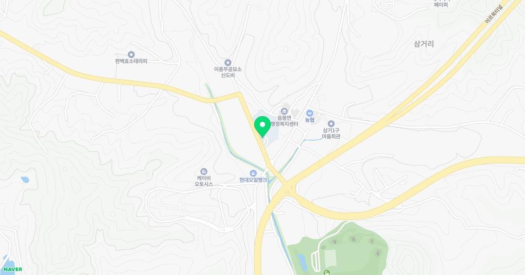 음봉초등학교병설유치원 위치 지도