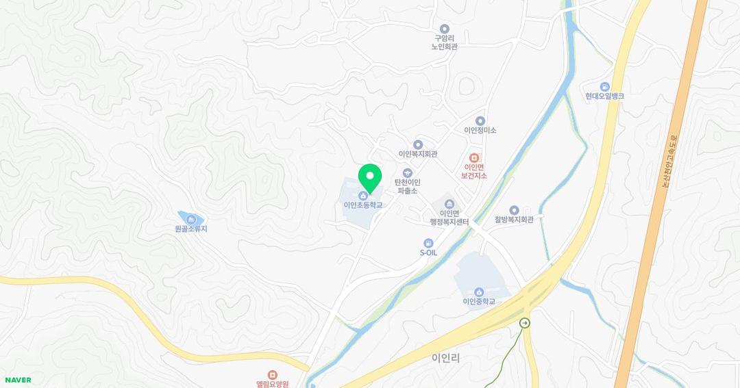 이인초등학교병설유치원 위치 지도