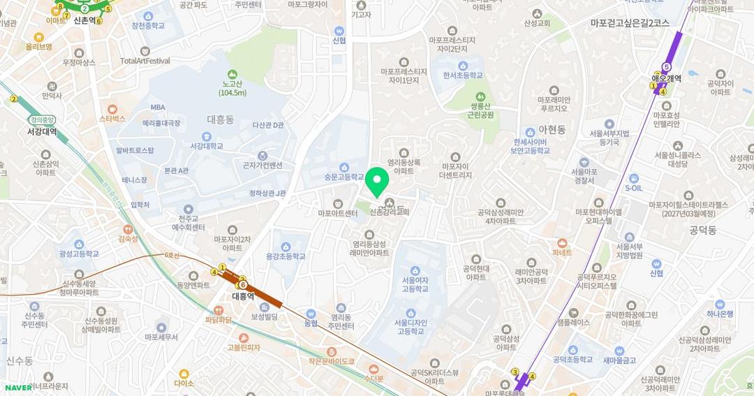 정님유치원 위치 지도