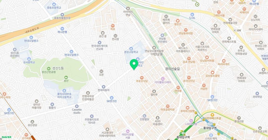 마포대진유치원 위치 지도