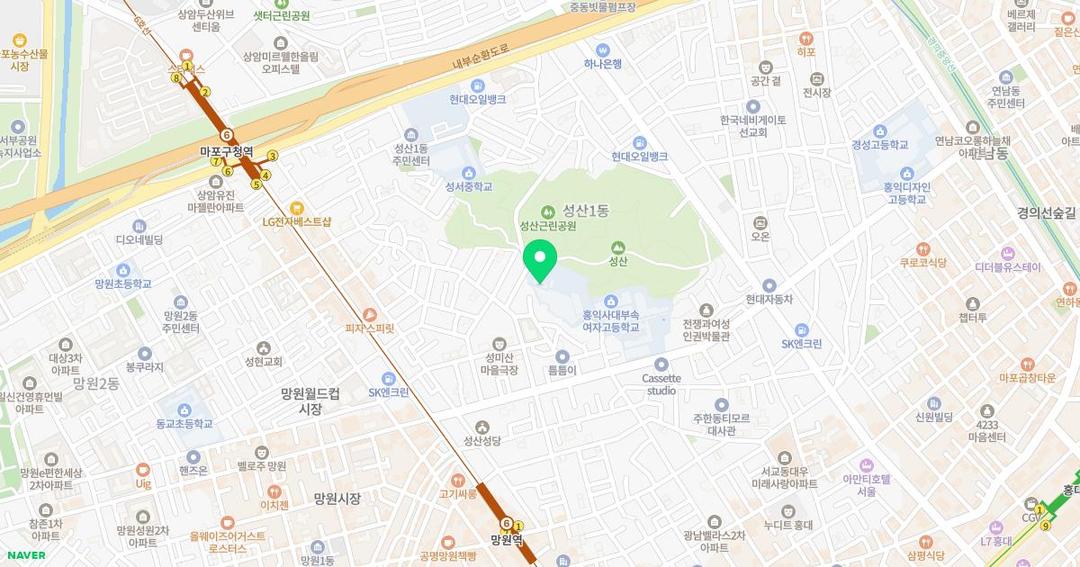 서울성서초등학교병설유치원 위치 지도