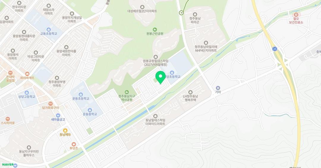 초롱꽃유치원 위치 지도
