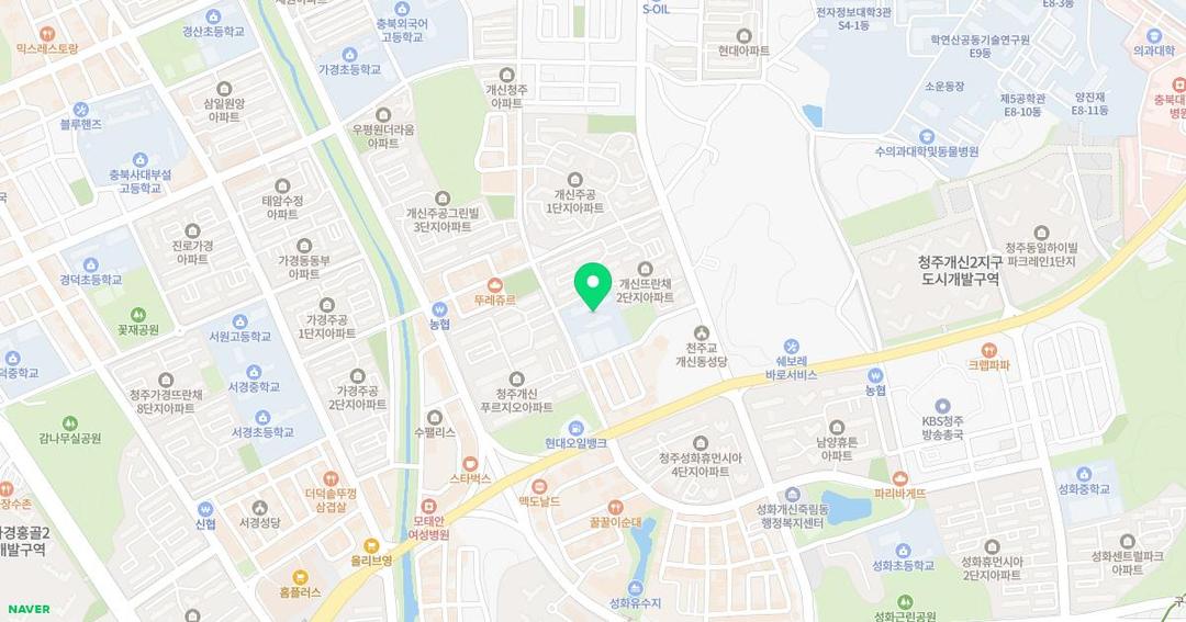 개신초등학교병설유치원 위치 지도