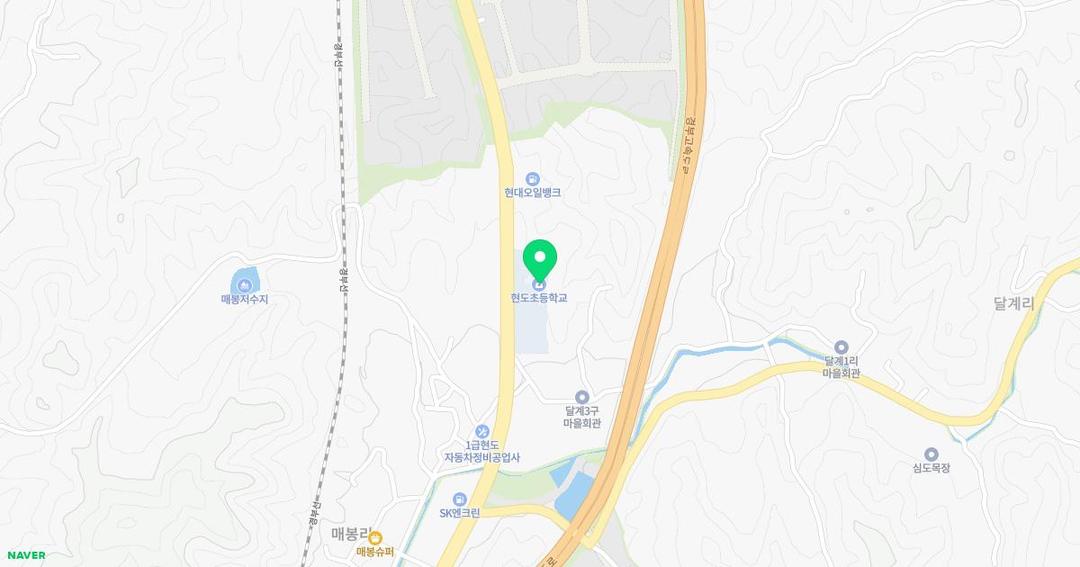 현도초등학교병설유치원 위치 지도