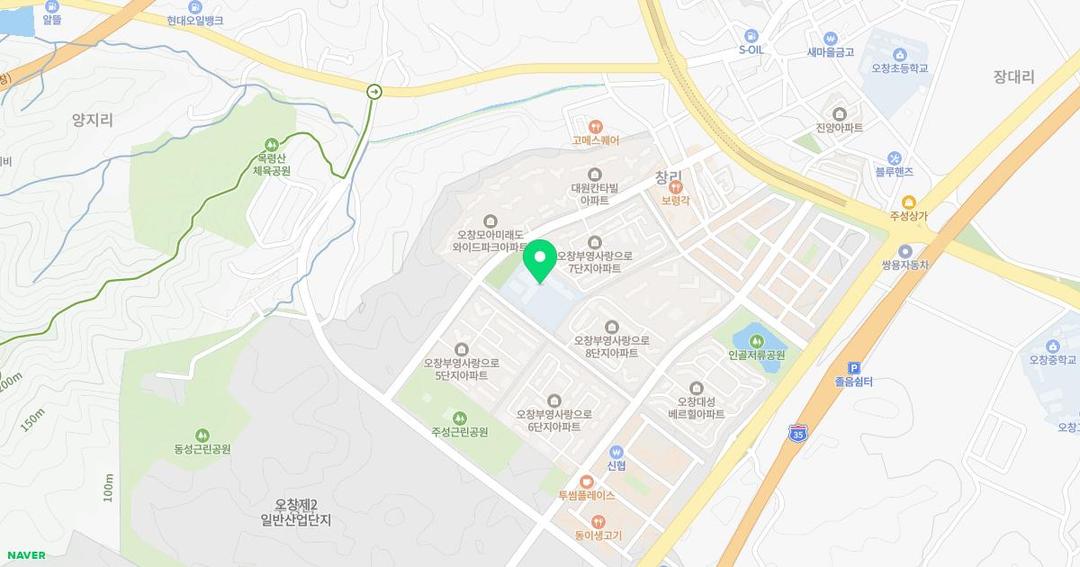 창리초등학교병설유치원 위치 지도