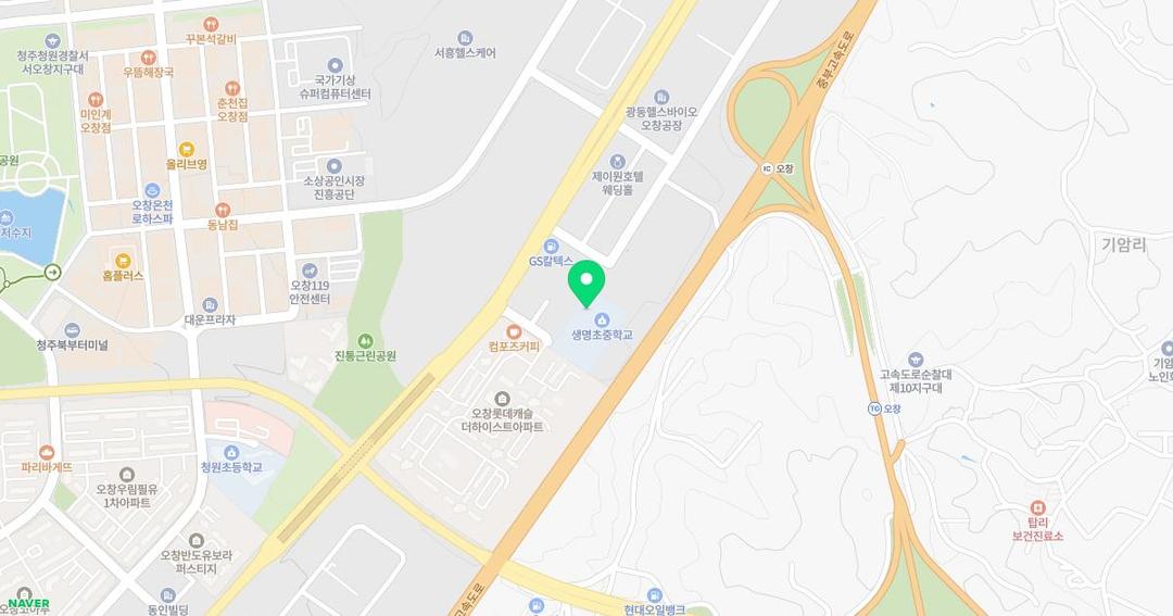 생명초등학교병설유치원 위치 지도