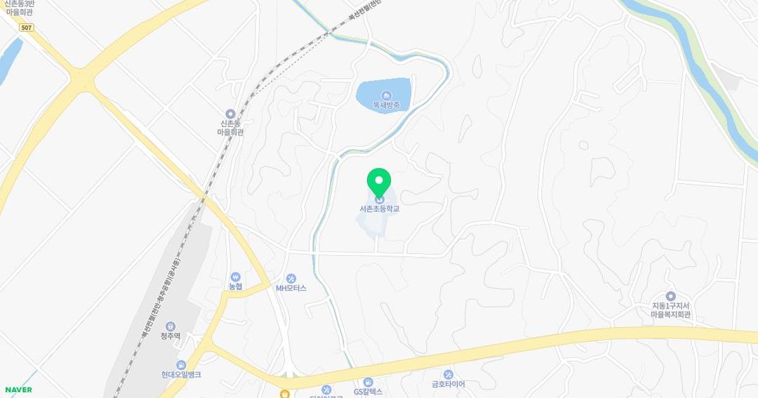 서촌초등학교병설유치원 위치 지도