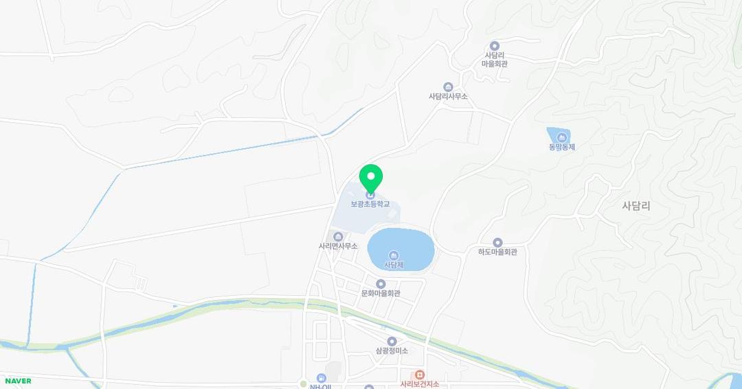 보광초등학교병설유치원 위치 지도