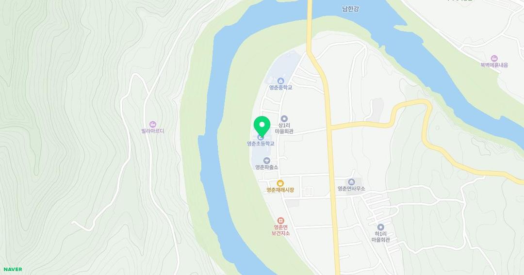 영춘초등학교병설유치원 위치 지도
