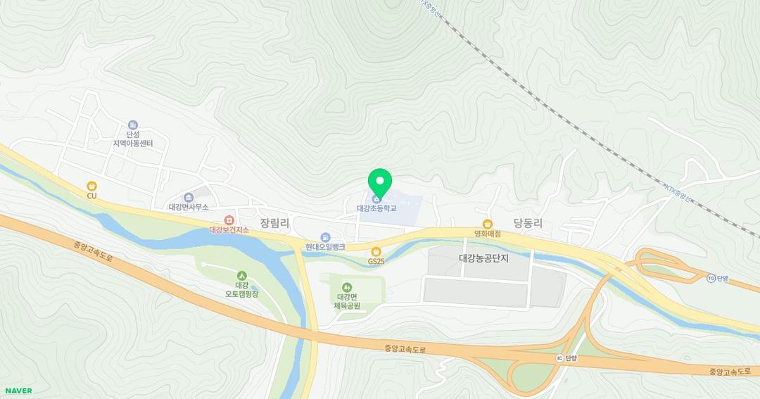 대강초등학교병설유치원 위치 지도
