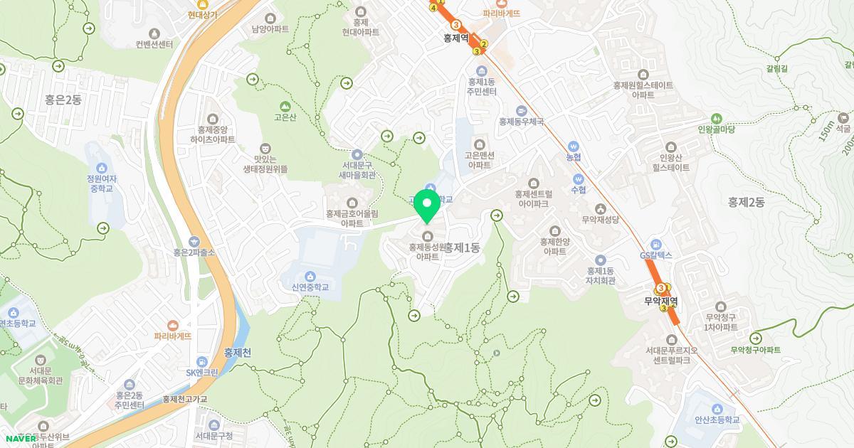 현대홍익유치원 위치 지도