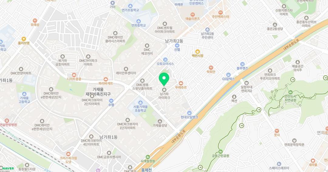 새나유치원 위치 지도