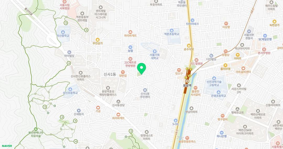 은평국제유치원 위치 지도