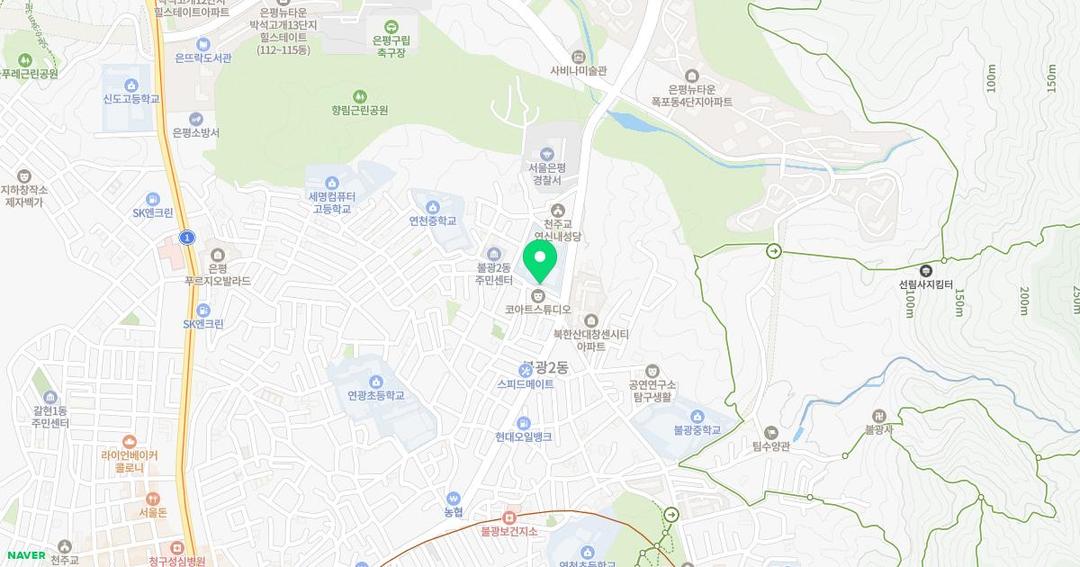 서울연신초등학교병설유치원 위치 지도