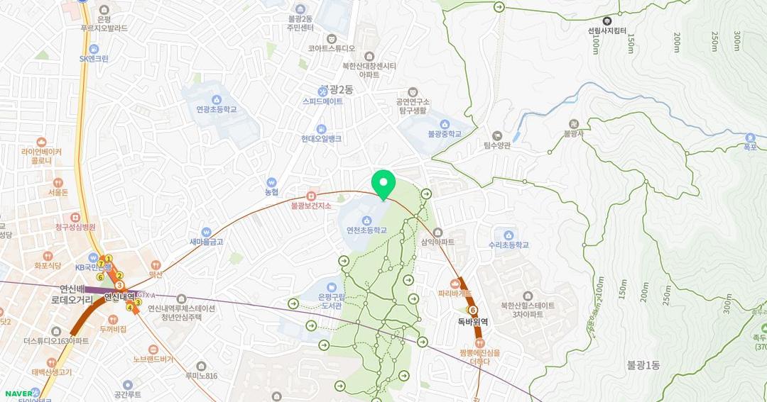 서울연천초등학교병설유치원 위치 지도