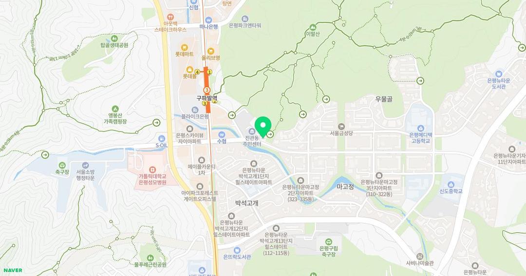 숲유치원 위치 지도
