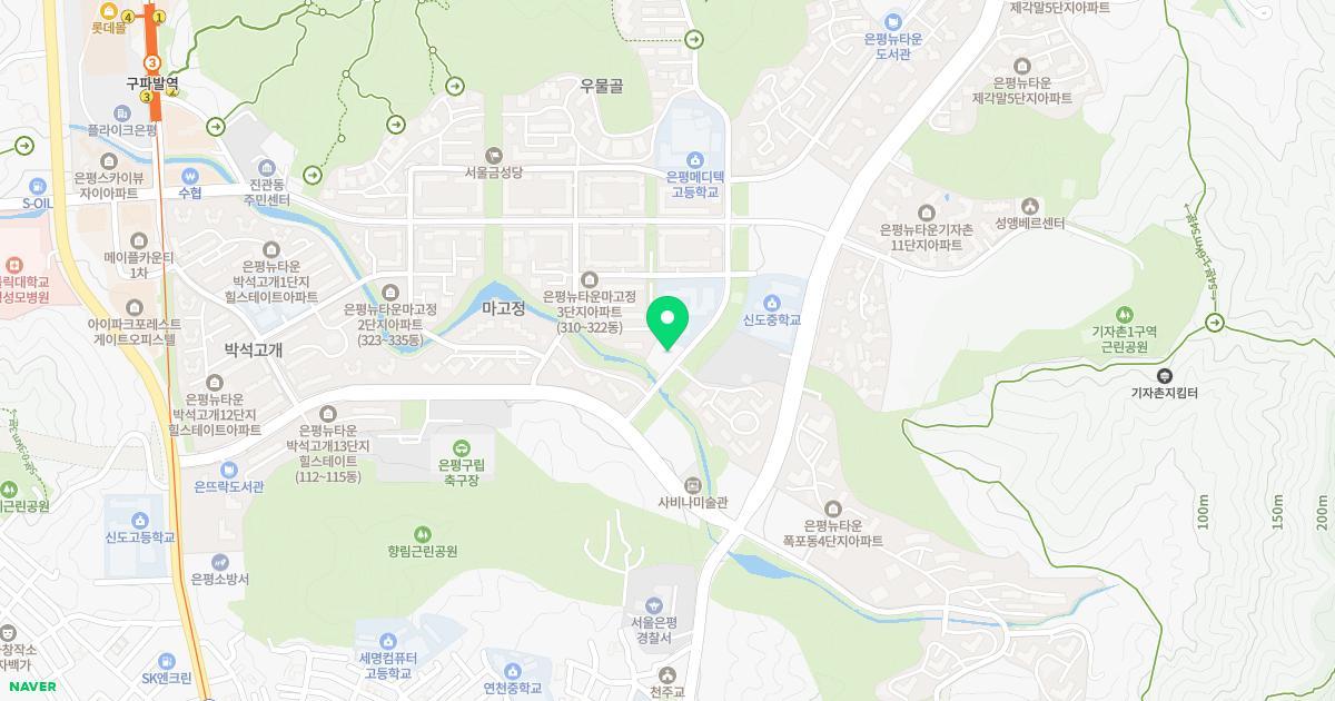 서울북한산유치원 위치 지도