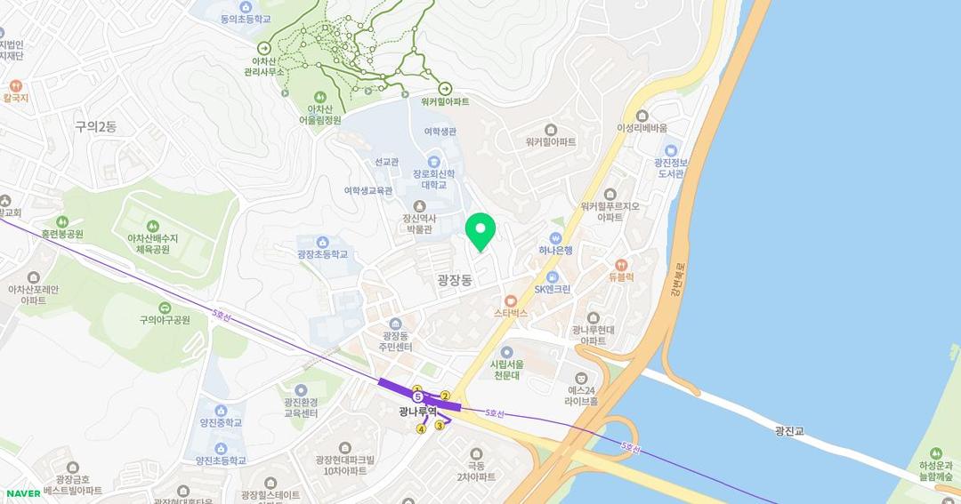 광장유치원 위치 지도