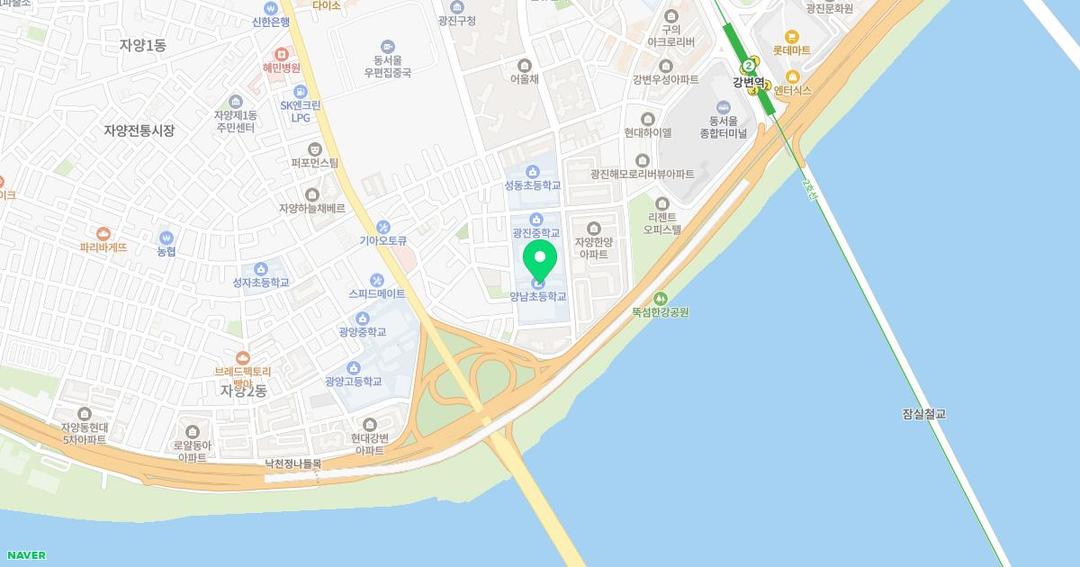 서울양남초등학교병설유치원 위치 지도