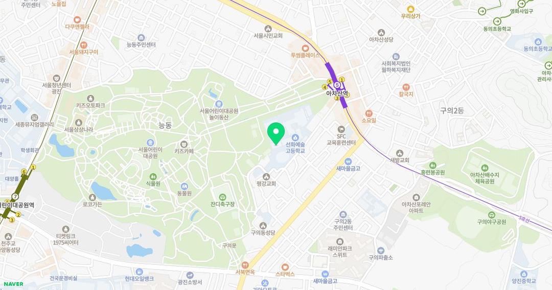 선화유치원 위치 지도