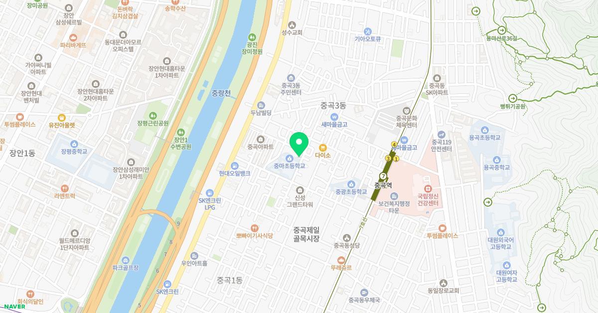 아이조아유치원 위치 지도