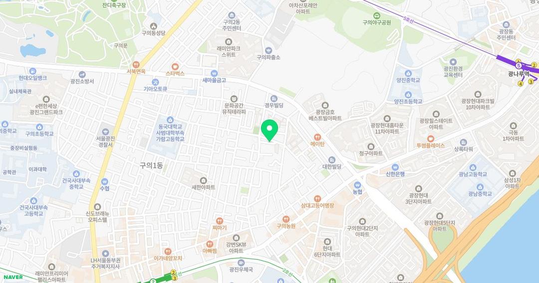 샬롬유치원 위치 지도