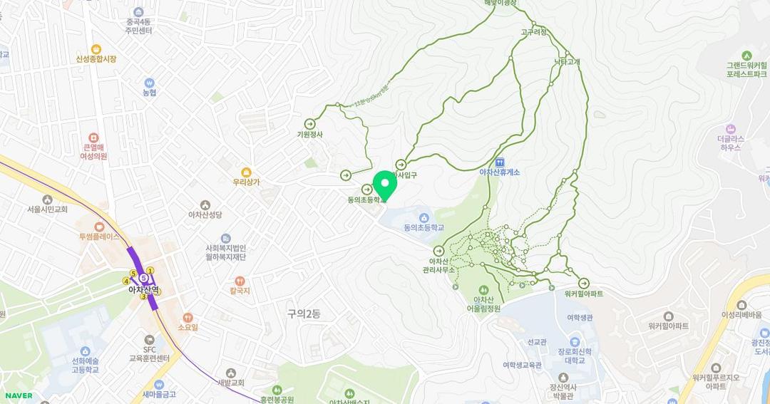 영화유치원 위치 지도
