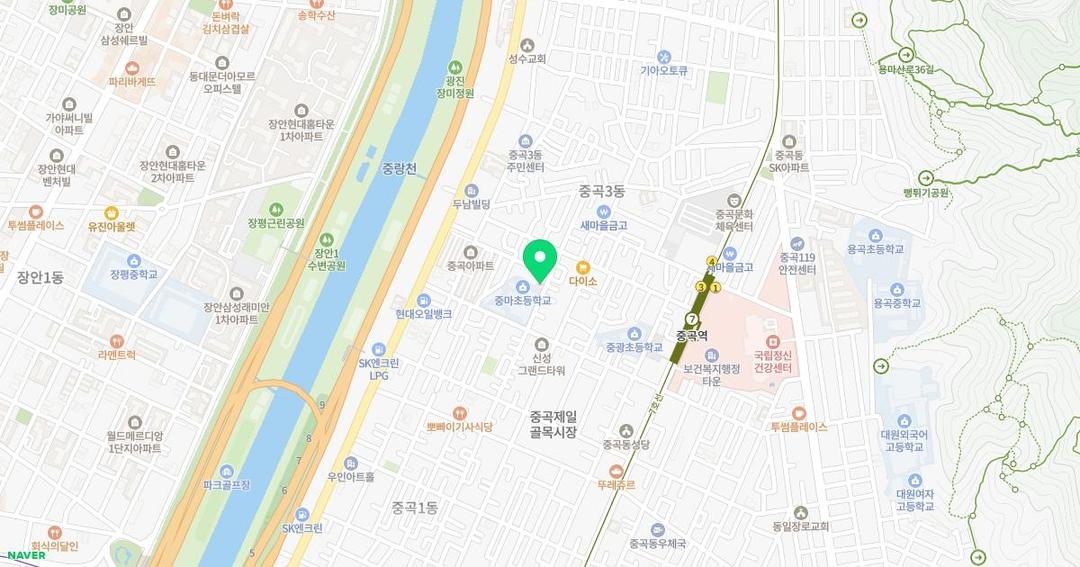아이조아유치원 위치 지도