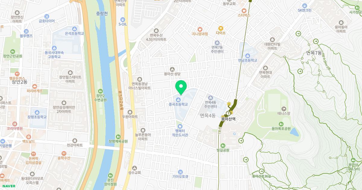 서울중곡초등학교병설유치원 위치 지도