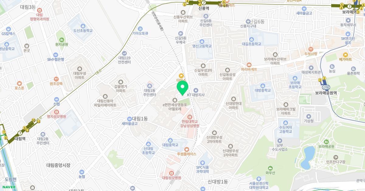 평강유치원 위치 지도