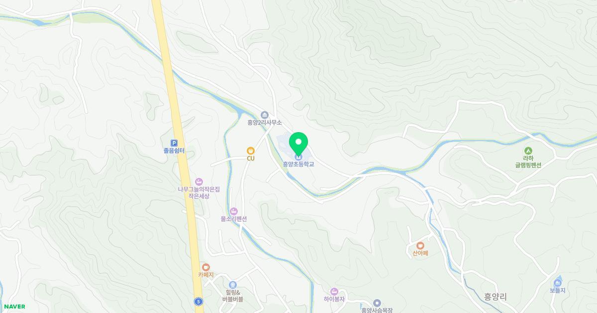 흥양초등학교병설유치원 위치 지도