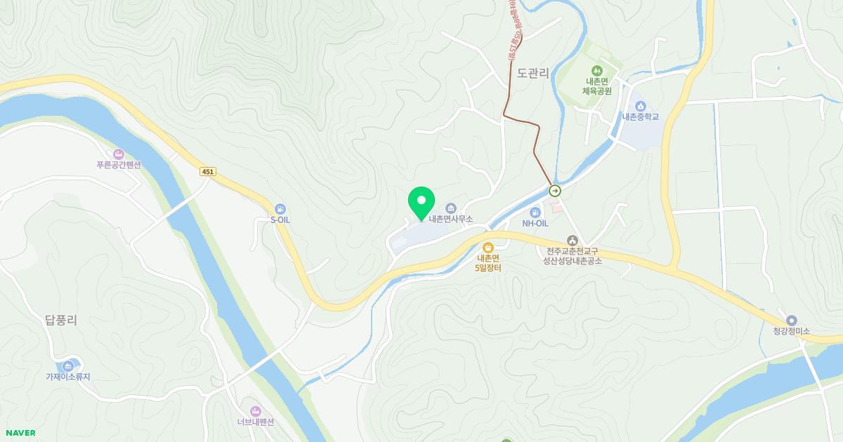 내촌초등학교병설유치원 위치 지도