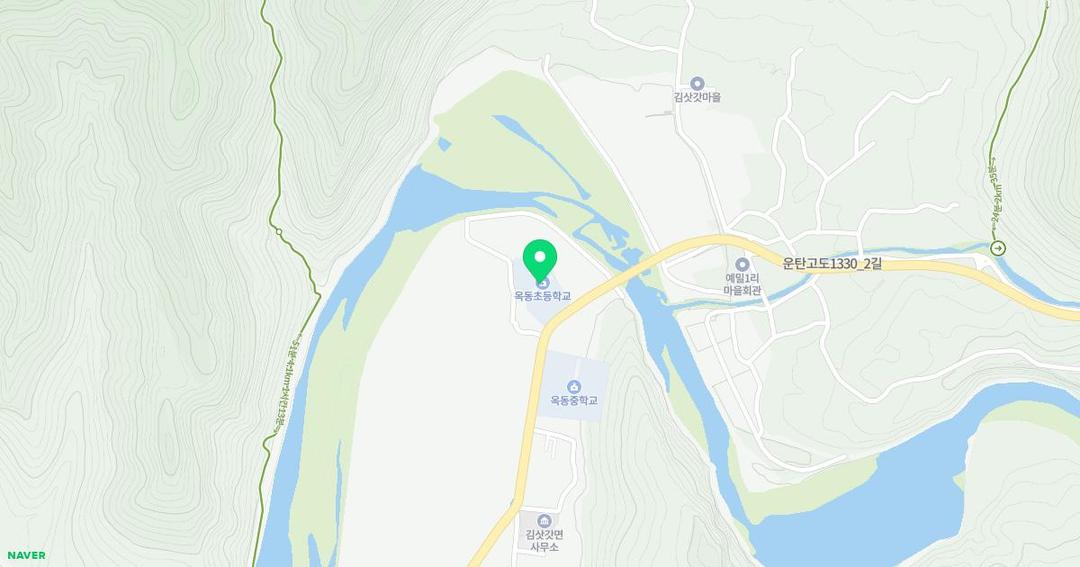 옥동초등학교병설유치원 위치 지도