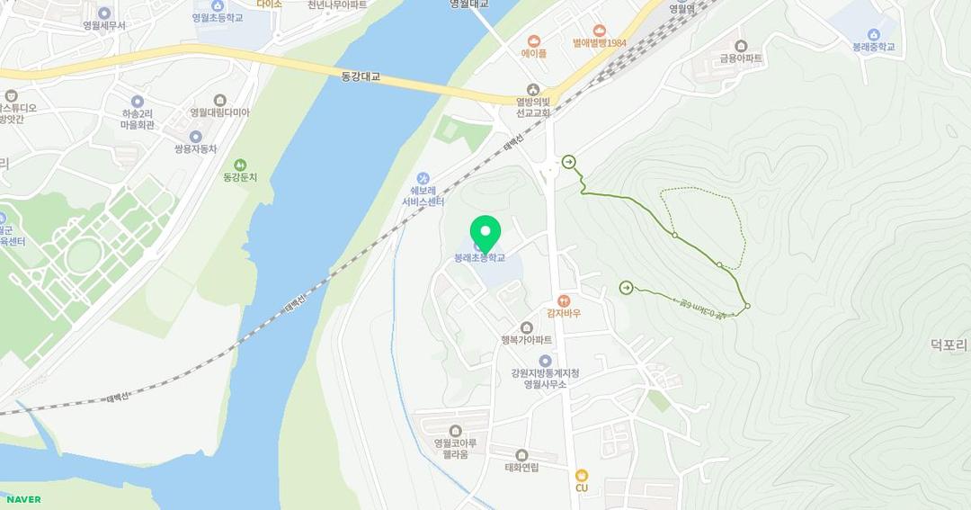 봉래초등학교병설유치원 위치 지도