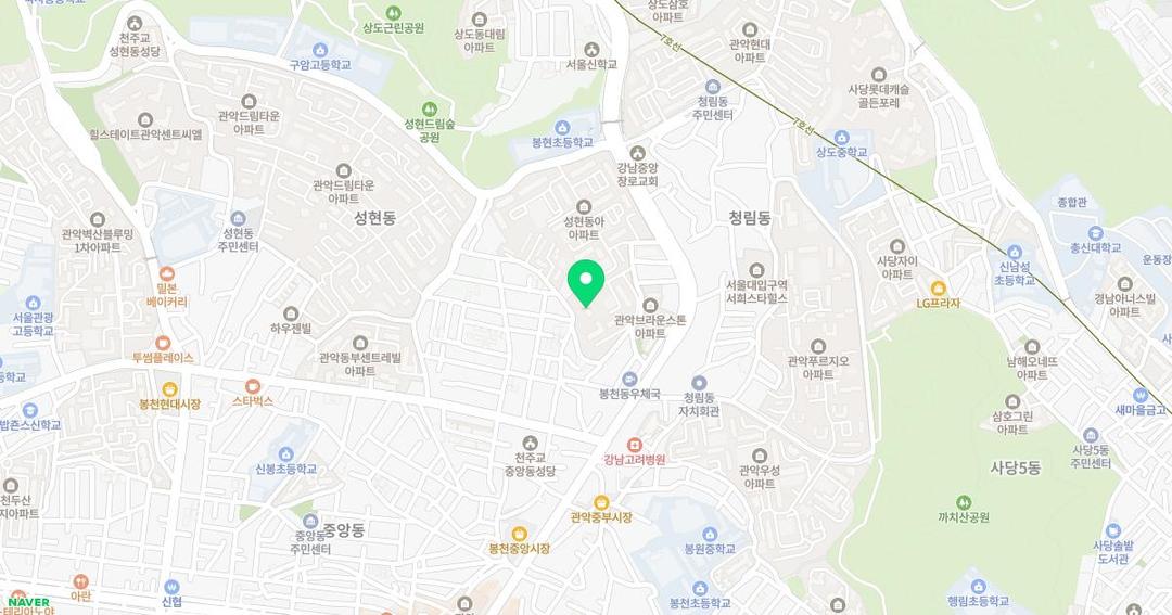 서울유치원 위치 지도