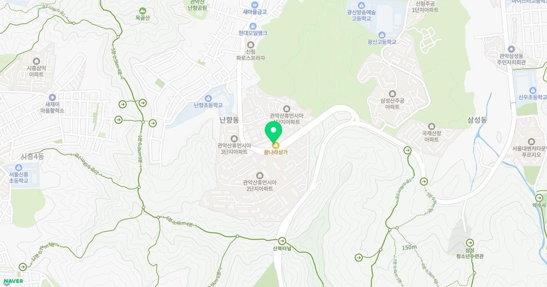 꿈나라유치원 위치 지도