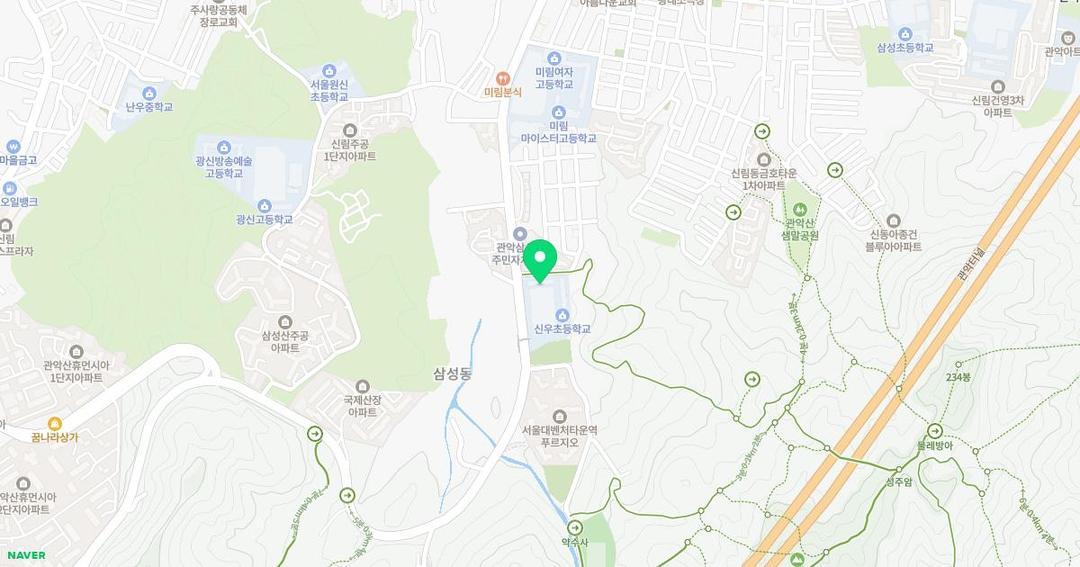 서울신우유치원 위치 지도