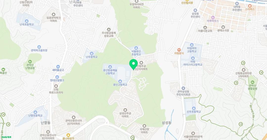 명성유치원 위치 지도